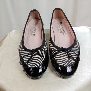 Paul Mayer Attitudes Women’s Zebra Print Leather Flats